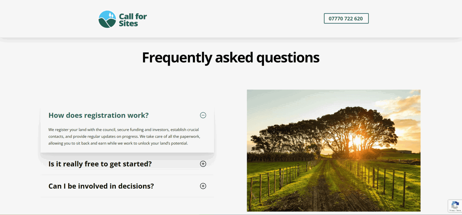 Call for Sites portfolio image 1