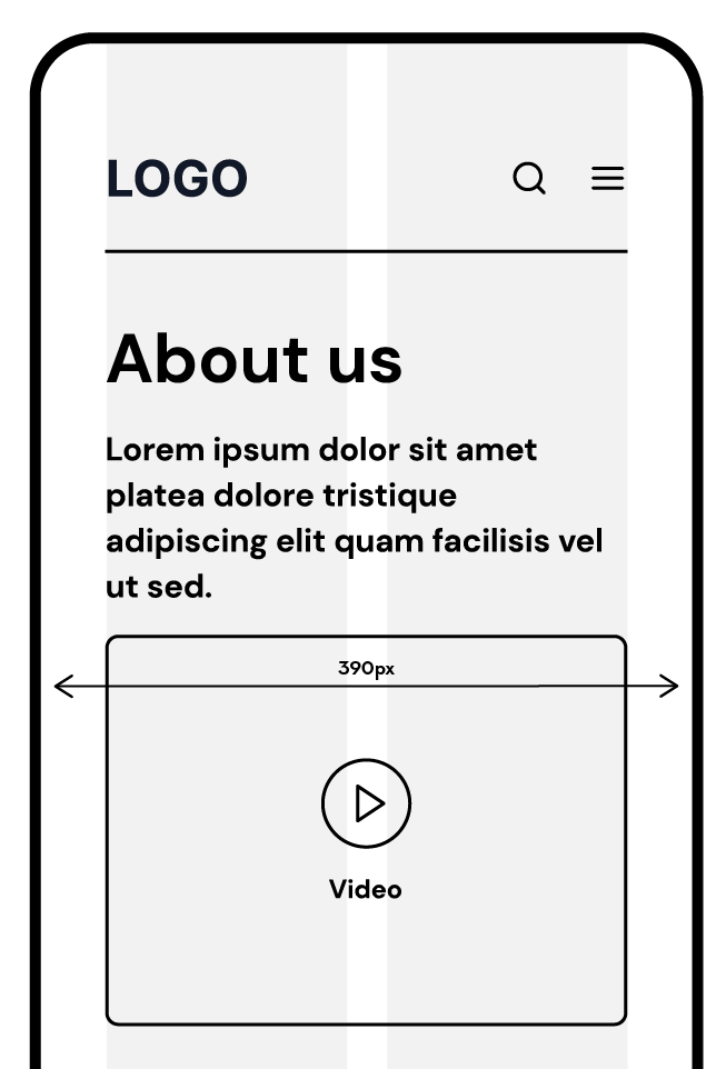 mobile website design wireframe